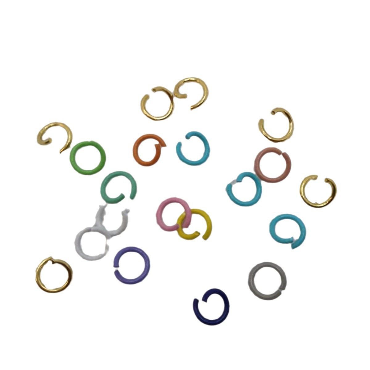 DIY Jewelry ACCessories Open Ring 8MM Spray Paint Colorful Single CirCle KeyChain ConneCting Ring Iron Ring C Ring