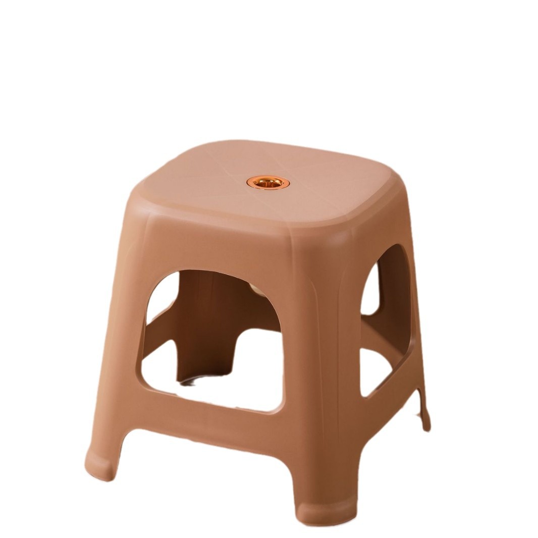 Thickened Plastic Stool for Home Use, Living Room Stool, Street Stall Chair, Thickened Non-Slip Stool with Logo Printing, Plastic Stool