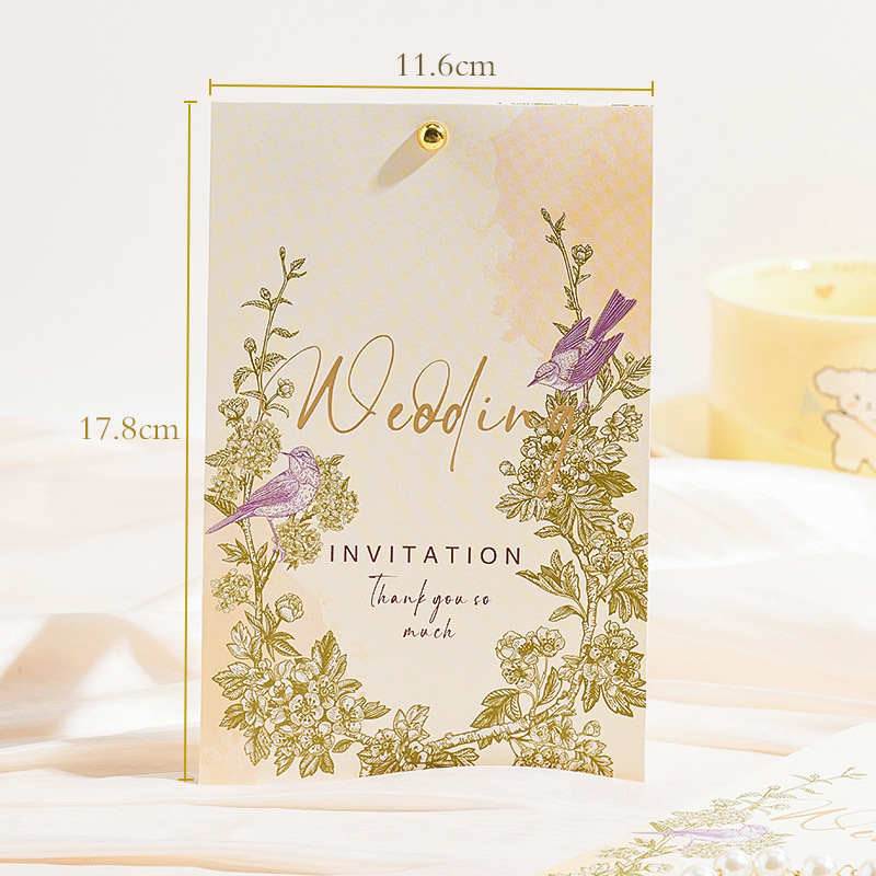 2025 New Wedding Invitation Mori Wedding Invitation Invitation Personality Creative Order Wedding Invitation Card Print