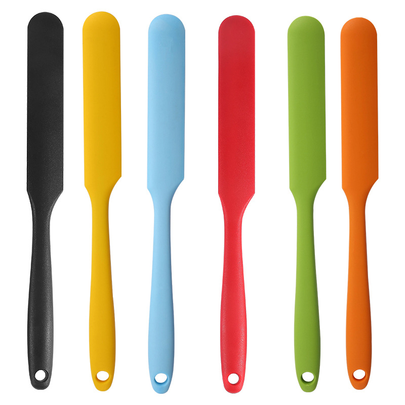 small size silicone long spatula flour small spatula integrated jam small spatula butter scraping cake baking utensils