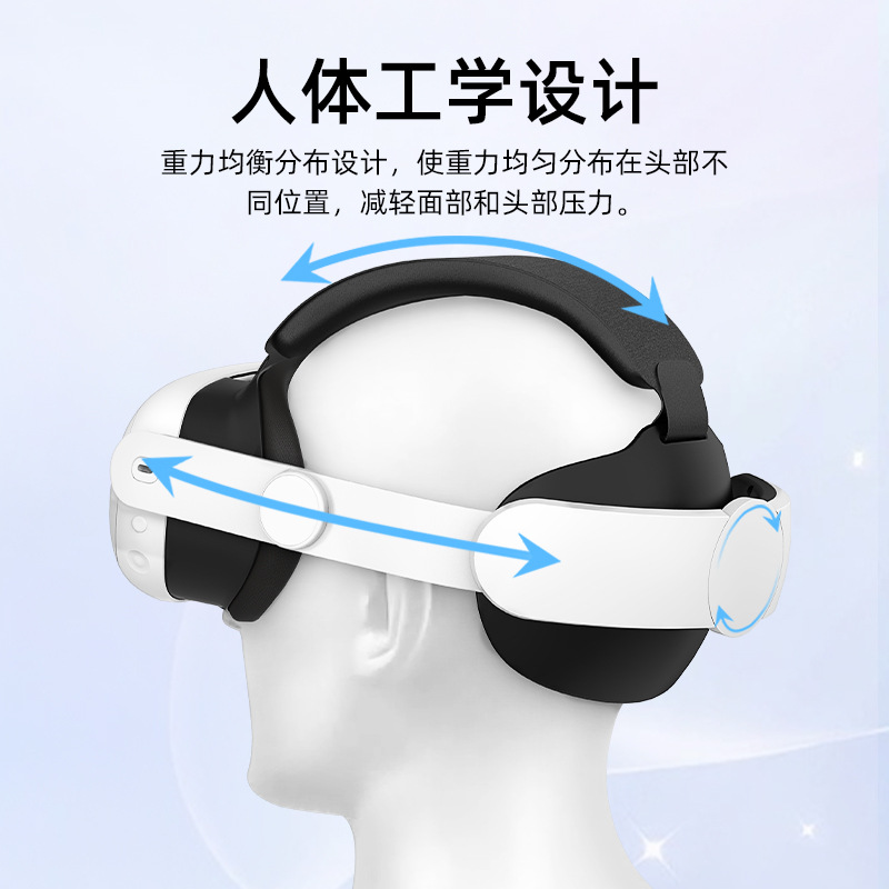 Suitable for Meta Quest 3 Elite Headwear, Comfortable, Breathable, Decompression, Simple, Adjustable Elite Headwear