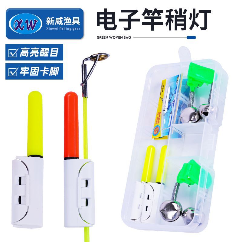 Электронная ночная рыболовная лампа, красный и зеленый свет, оптовая