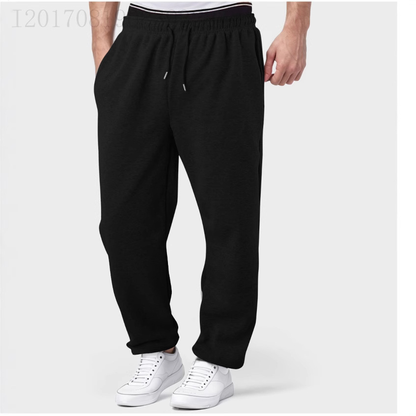 Cross-border E-commerce Amazon 2024 European and American Men's Tether Autumn and Winter Straight Loose Casual All-match Sweat Pants
