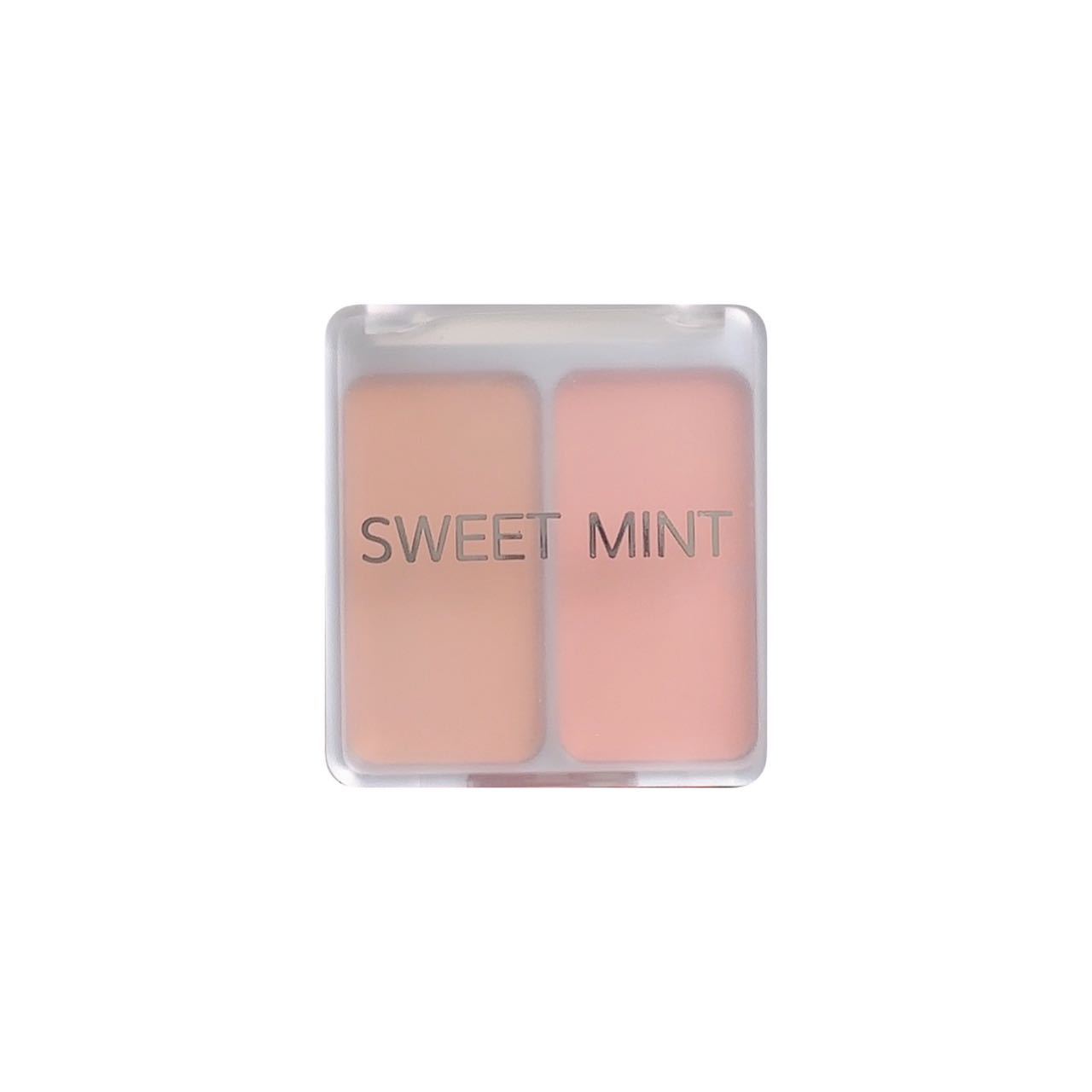 SWEETMINT Double Blush Matte Brightening Low Saturation Shrinkage Expansion Color Natural 2-in -1 Double Color Blush