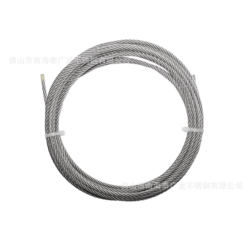 304 stainless steel wire rope 0.8mm-4mm anti-theft net chandelier wire rope swing rope knot real endurance wire rope