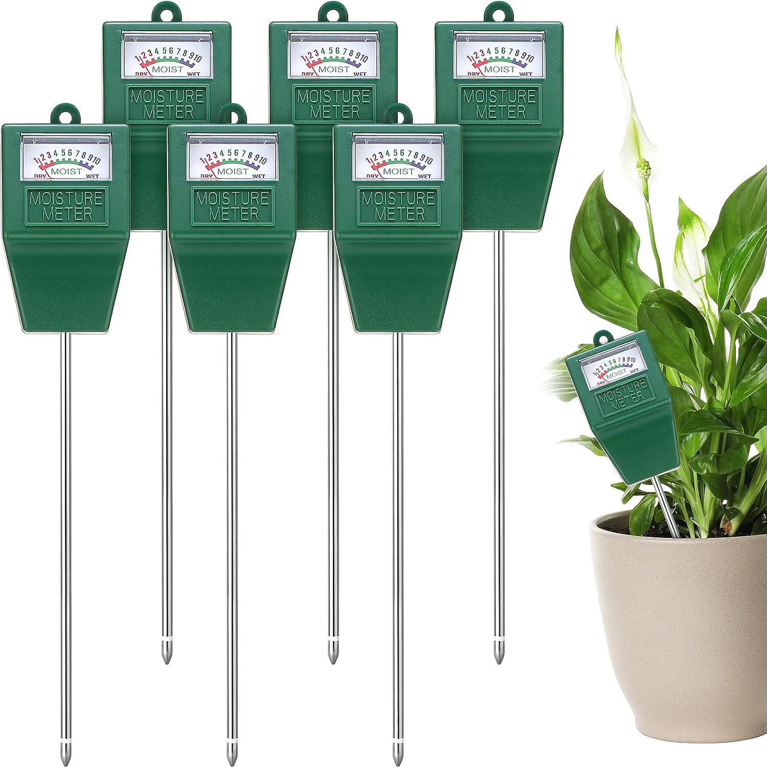 Single needle soil moisture meter flower gardening detector soil moisture meter square head soil detector