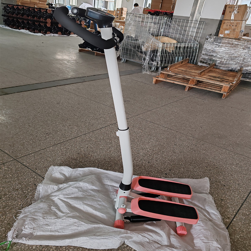 Adjustable Height Stepping Machine with Armrests Household Body Shaping Stepping Machine Ultra-quiet Leg Waist Twister Foot Stepping Machine