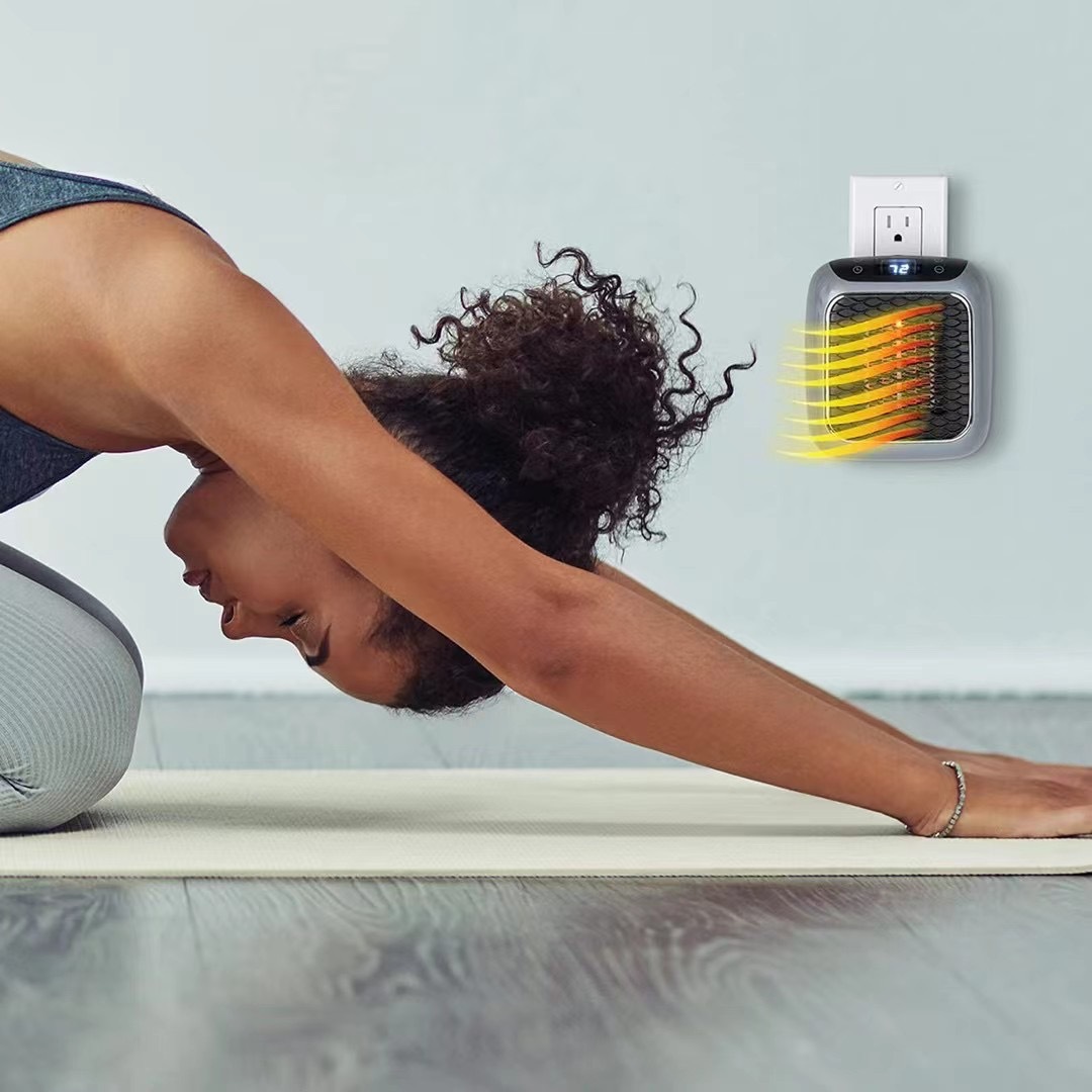 Black Technology mini heater household small Heater Portable wall-mounted energy-saving bath heater office heater