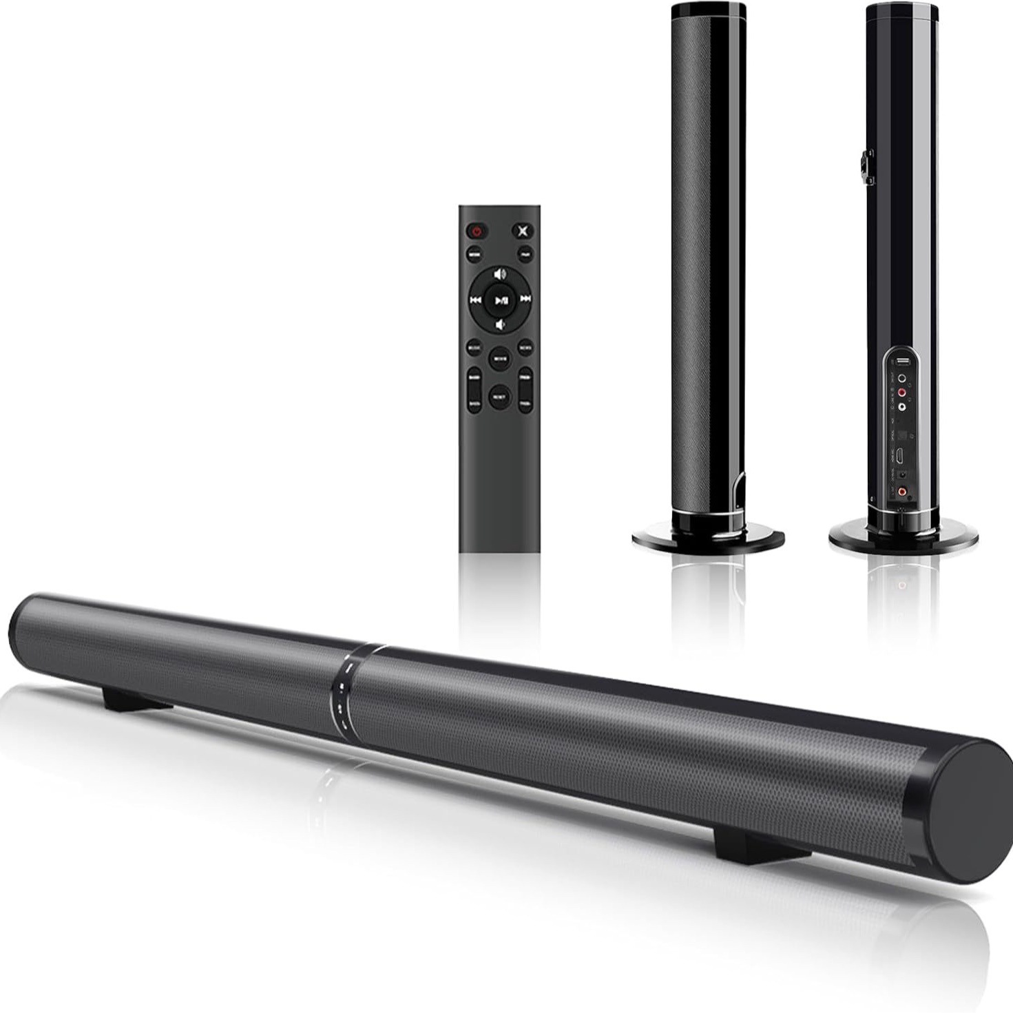 Cross-border Source Factory E-commerce Double-section Removable Speaker Home TV Echo Wall Audio Sound soundbar