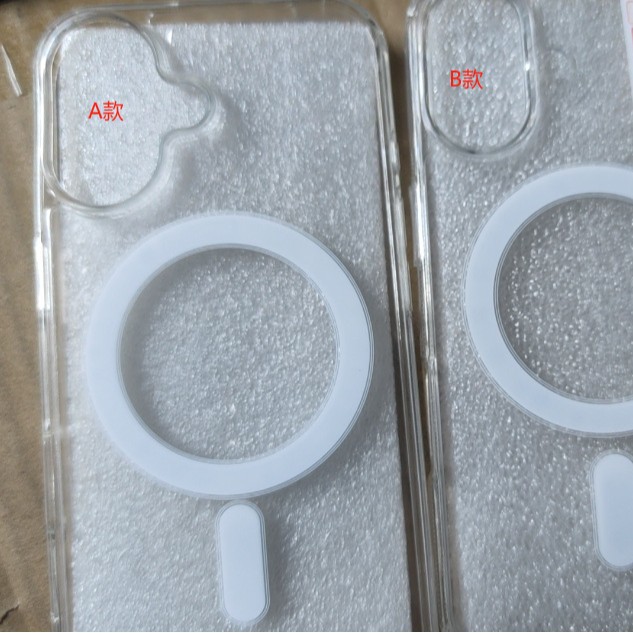 ¥Jin Sanding Is Suitable for Iphone15-16 Series Apple Transparent Mobile Phone Case with Magnetic Charging (Ab Model