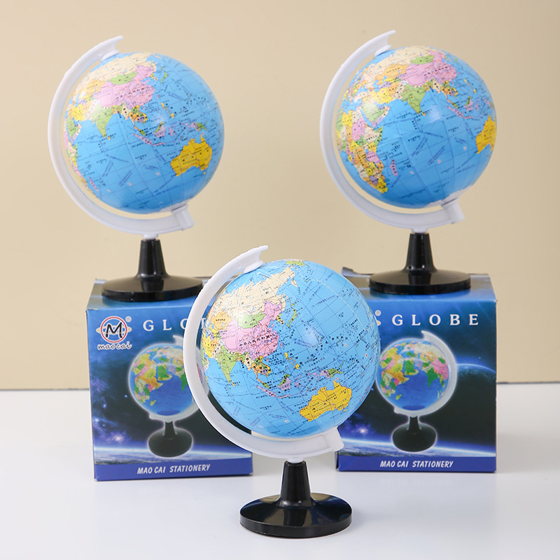 Globe Students Use Middle and High School Geography Terrain Teaching Ornaments Kidsren's Early Education 3D Stereo Prizes World Map