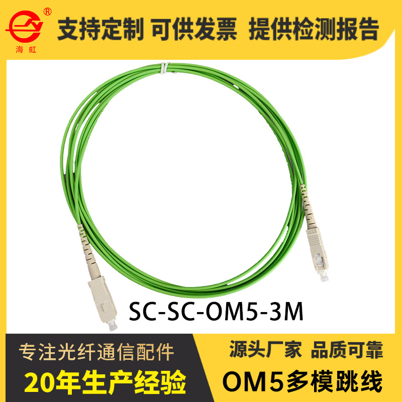 Engineering Telecom Grade LC-LC 10 Gigabit Multimode OM5 Single-core Dual-core Fiber Jumper Two-core Duplex Data Center