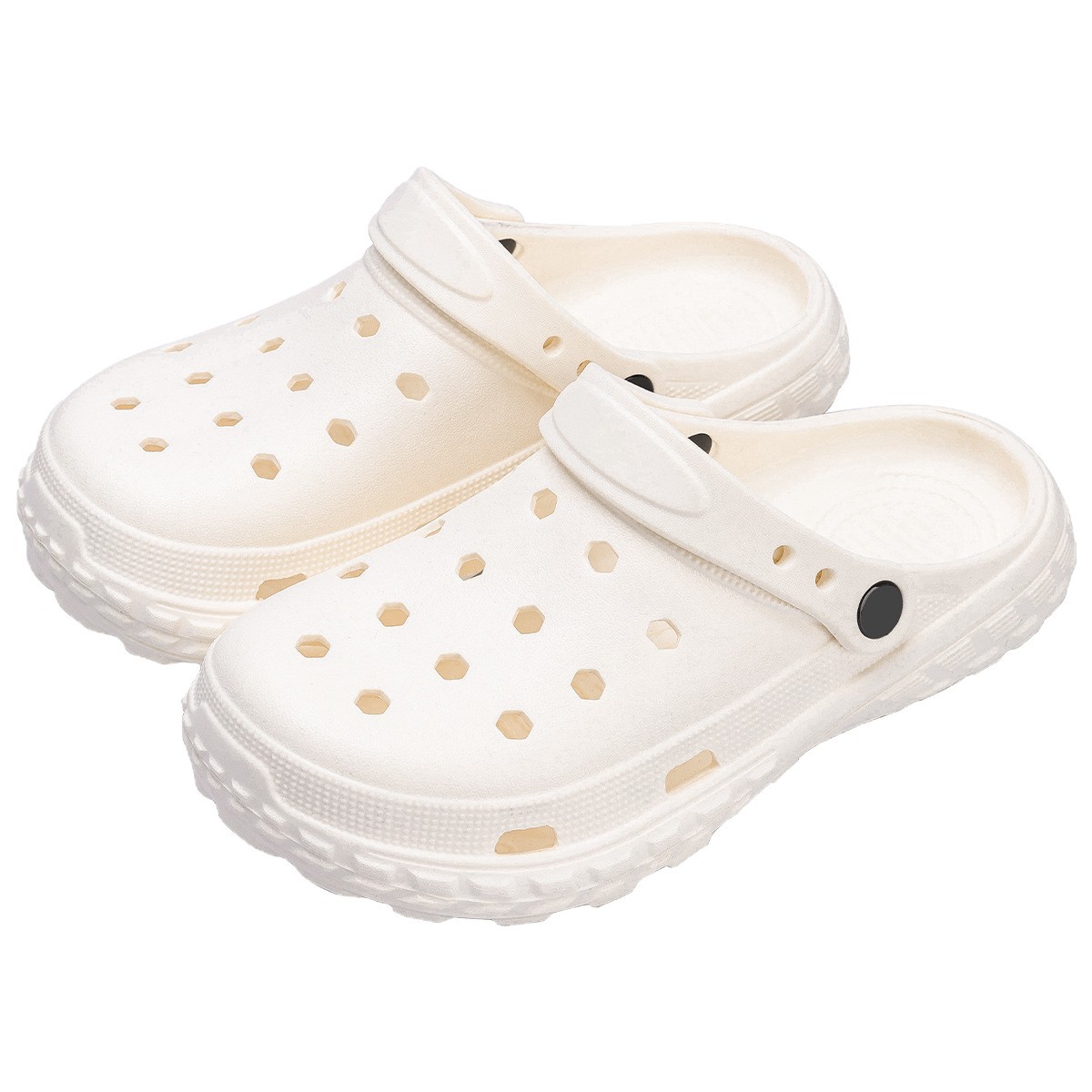 2025 New Thick-Soled Clogs for Women, Summer Outer Wear Tire-Soled Sandals, Heightening Non-Slip Couple Slippers Eva