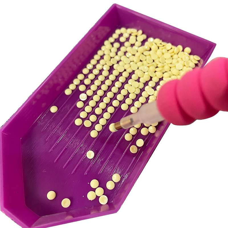 Diamond Dot Drill Tray Turn over Drill Tray Sticker Drill DIY Square Drill Round Drill Tray Storage Square Tray Closed Small Drill Tray