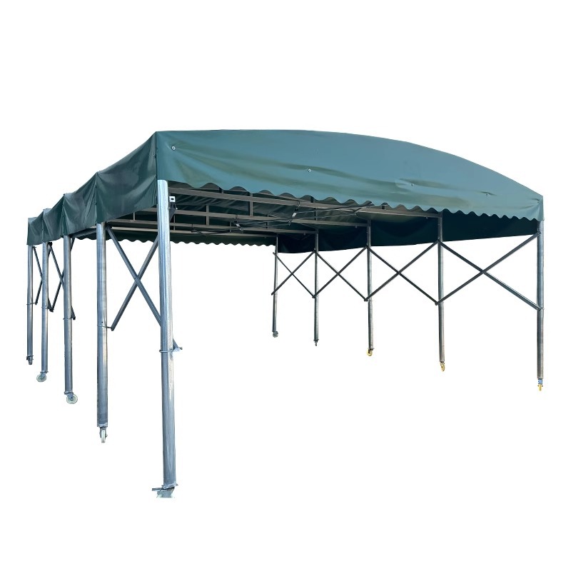 Manufacturer Wholesale Outdoor Awning Large Warehouse Mobile Tent Basketball Court Retractable Shed Sliding Tent Event Tent