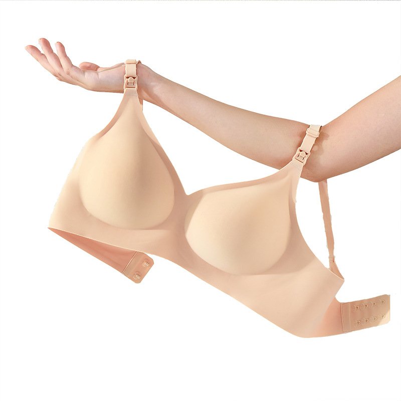 Cross-Border Nursing Intimates, Seamless Jelly Glue Fitting Process, Export Model, Factory Processing and Customization, Hot-Selling Large Size Intimates