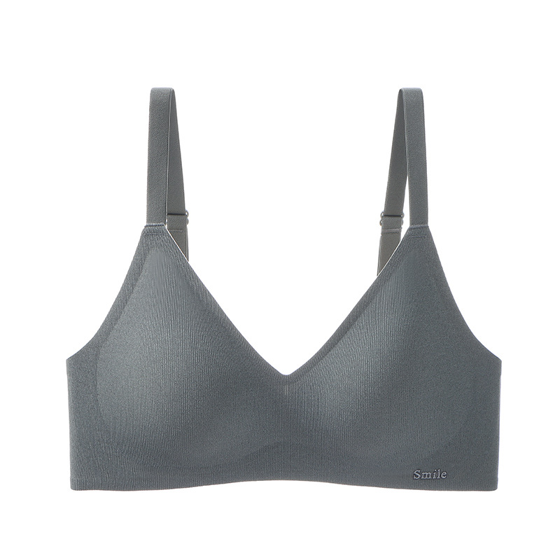 Factory Direct seamless soft support strip underwear comfortable nude feeling close-fitting wireless push up upper support beauty back bra for women