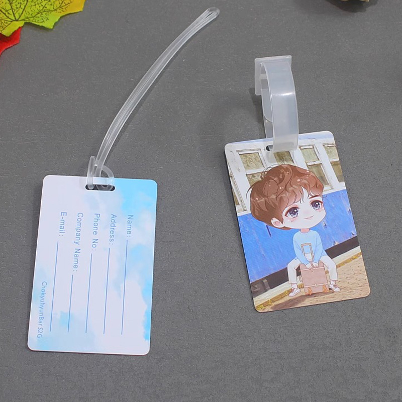 Pvc Luggage Tags, Don'T Confuse Them with Suitcase Tags, Boarding Passes, Made According to Your Image, with Gold Stamping and Engraving