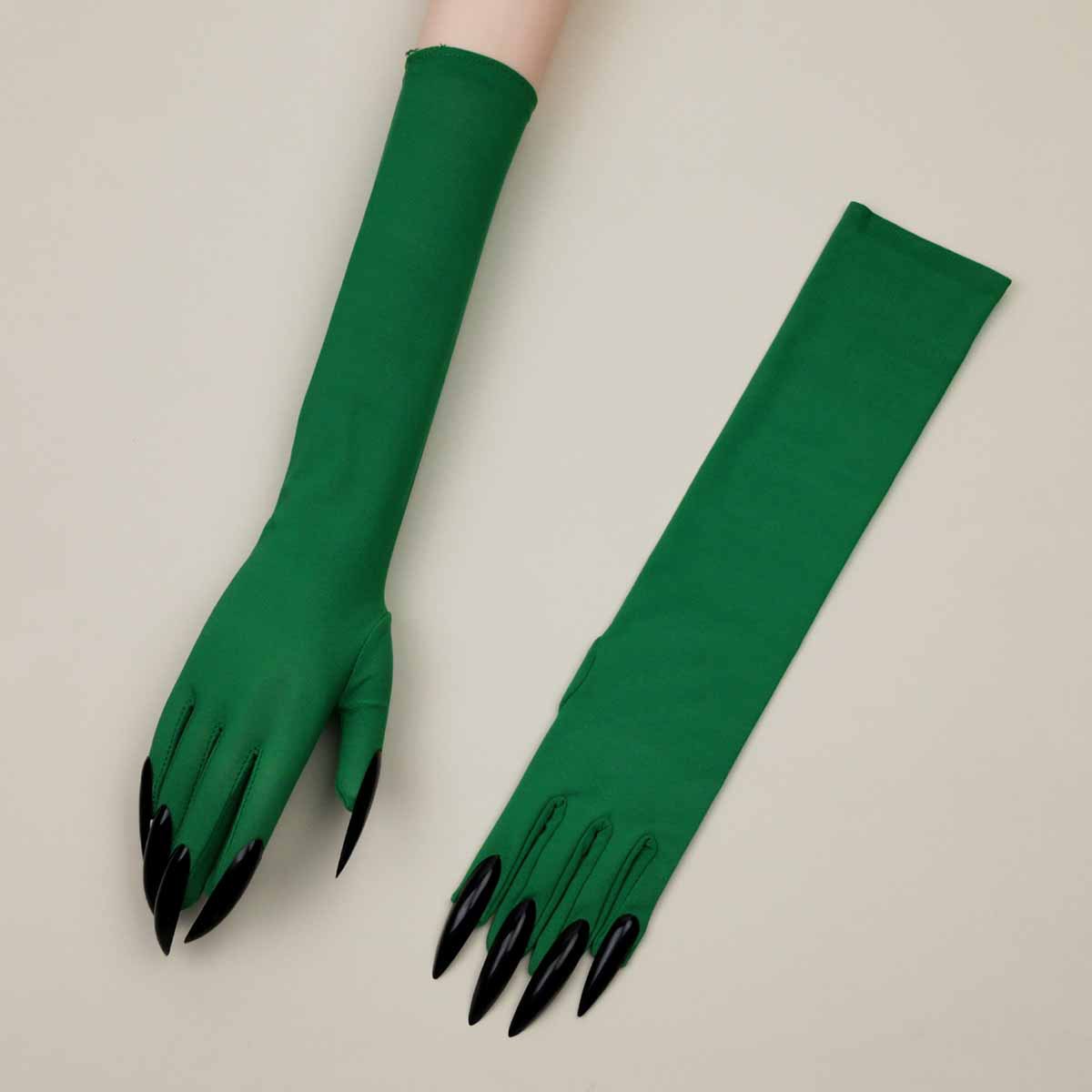 Halloween Claw Gloves Black Nail hollowen cosplay Costume Long Nail Claw Gloves
