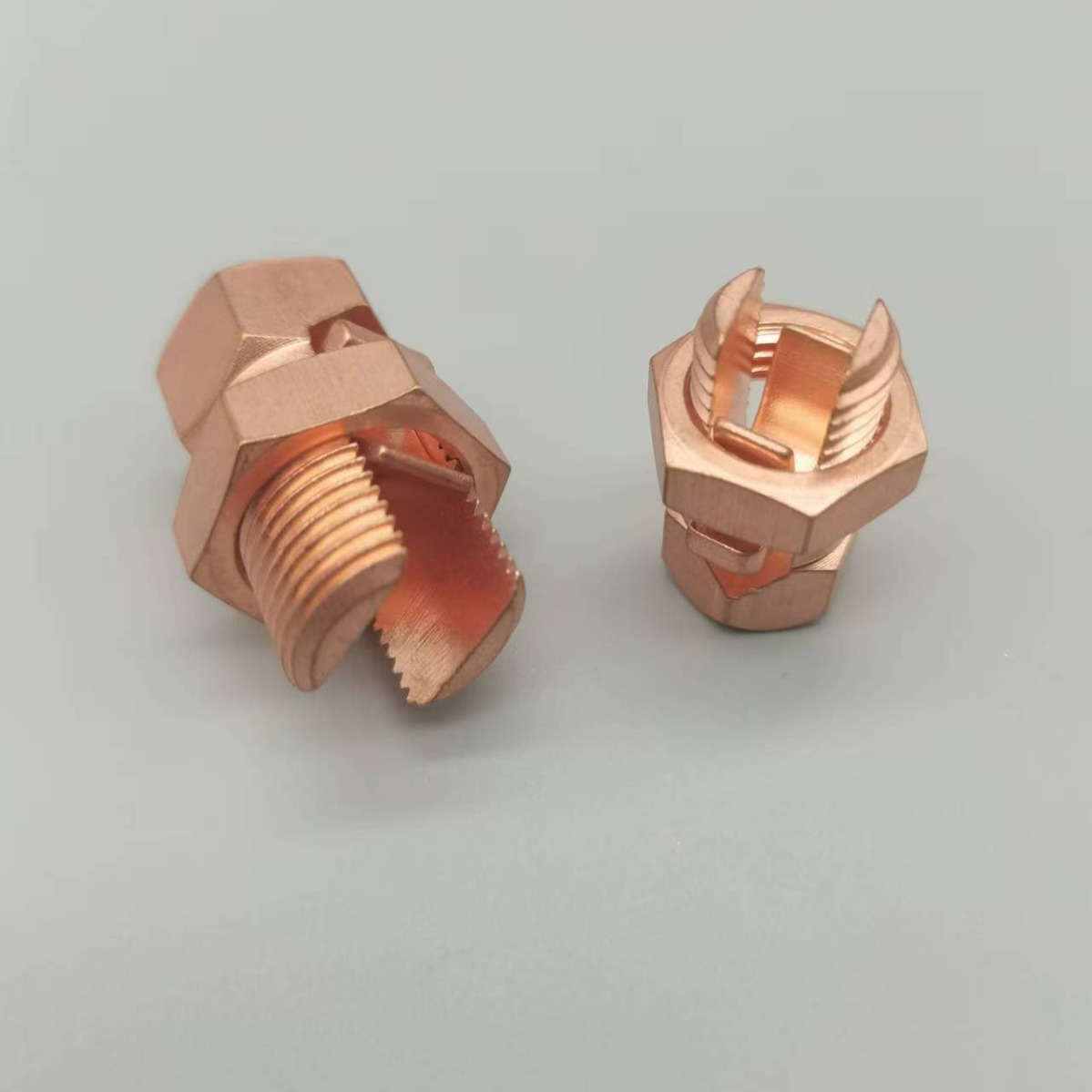 Tj Copper Bolt Wire Clamp Open Tail Groove Bolt Grounding Cable Branch Wire Clamp Export Type Open Bolt Wire Clamp