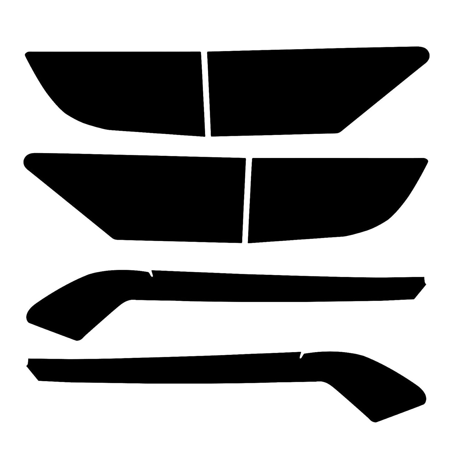 Наклейка для фар Dodge Durango 2014-2021 черная пленка