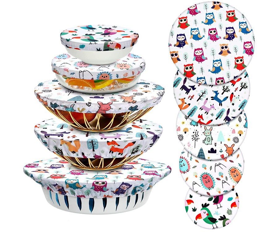 Containing cotton repeat cling film set food grade elastic mouth leftovers fresh-keeping cover set fresh-keeping cover size bowl set