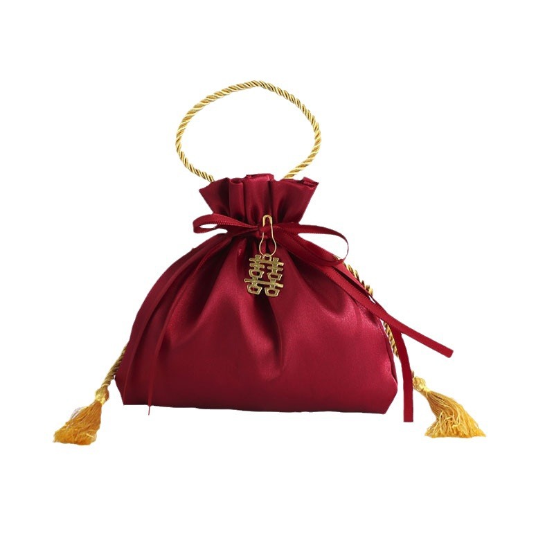 Candy Gift Box Finished Sugar-Containing suit Hand Bag Wedding Banquet Accompanying Gift Wedding Banquet Return Gift Candy Gift Bag