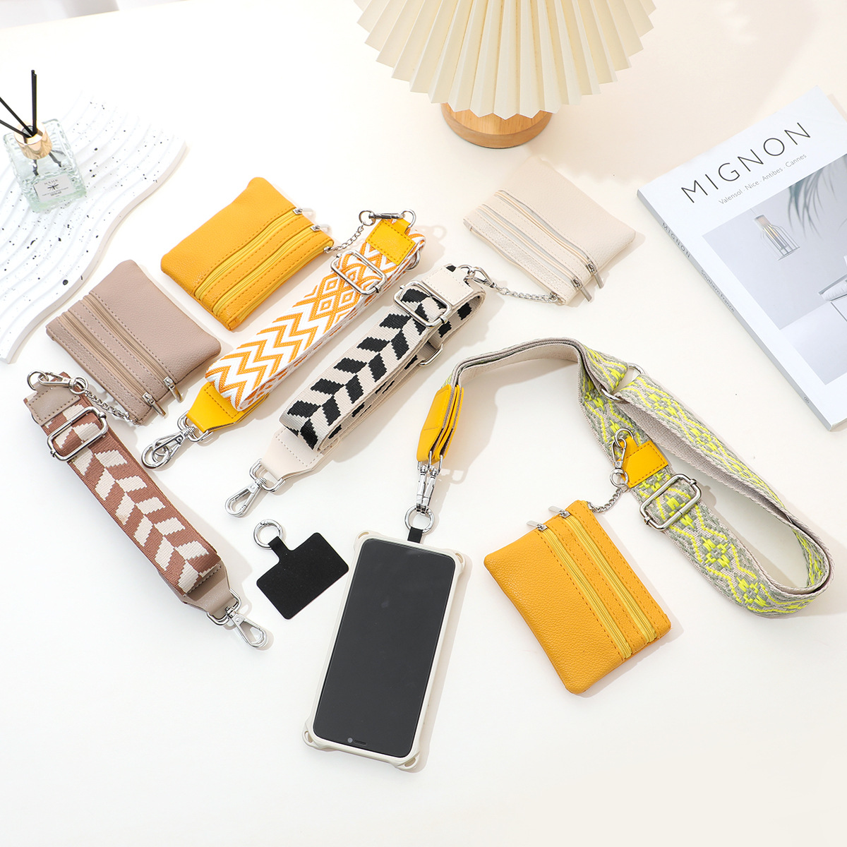 Cross-border New Cross-border Small Bag Shoulder Strap Women's Bag with Pad Circle Matching Single Shoulder Strap Crossbody Bag with Ribbon