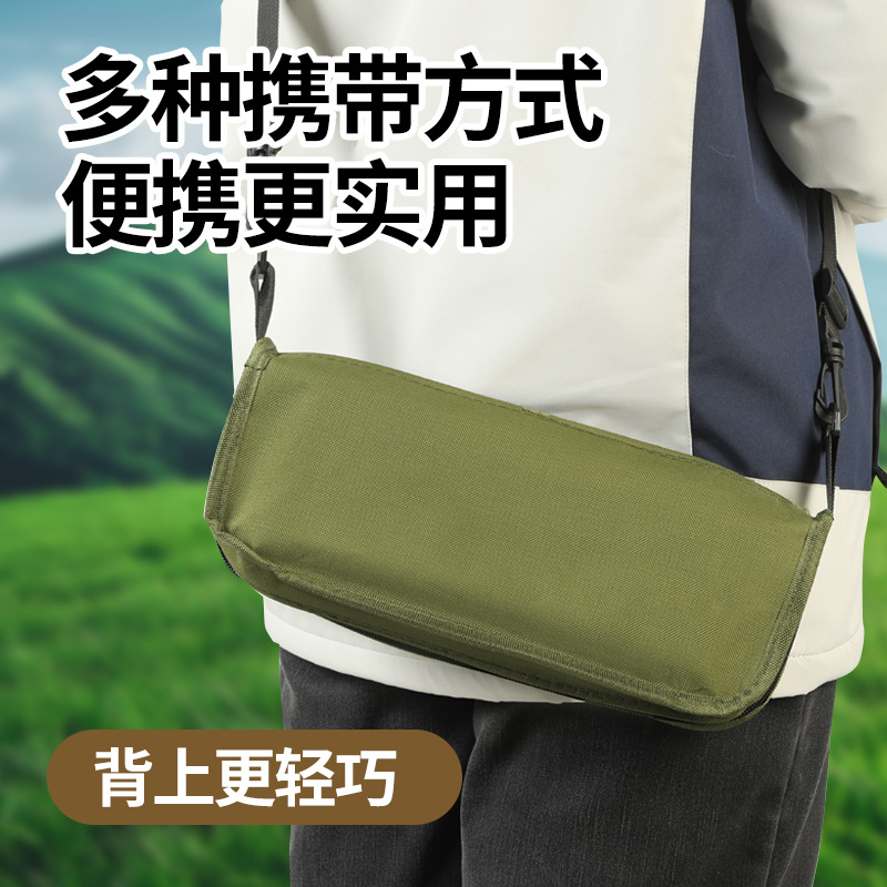 Outdoor Backpack Folding Stool Pencil Bag Stool Portable Simple Camping Equipment Shoulder Bag Stool Sports Folding Chair Handbag