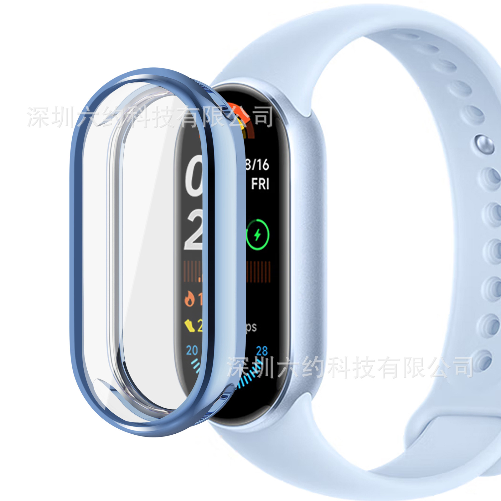 Suitable for Xiaomi Mi Band 9/10 Universal Electroplated Soft Watch Case Mi Band9/10 All-Inclusive Tpu Watch Case Protective Cover