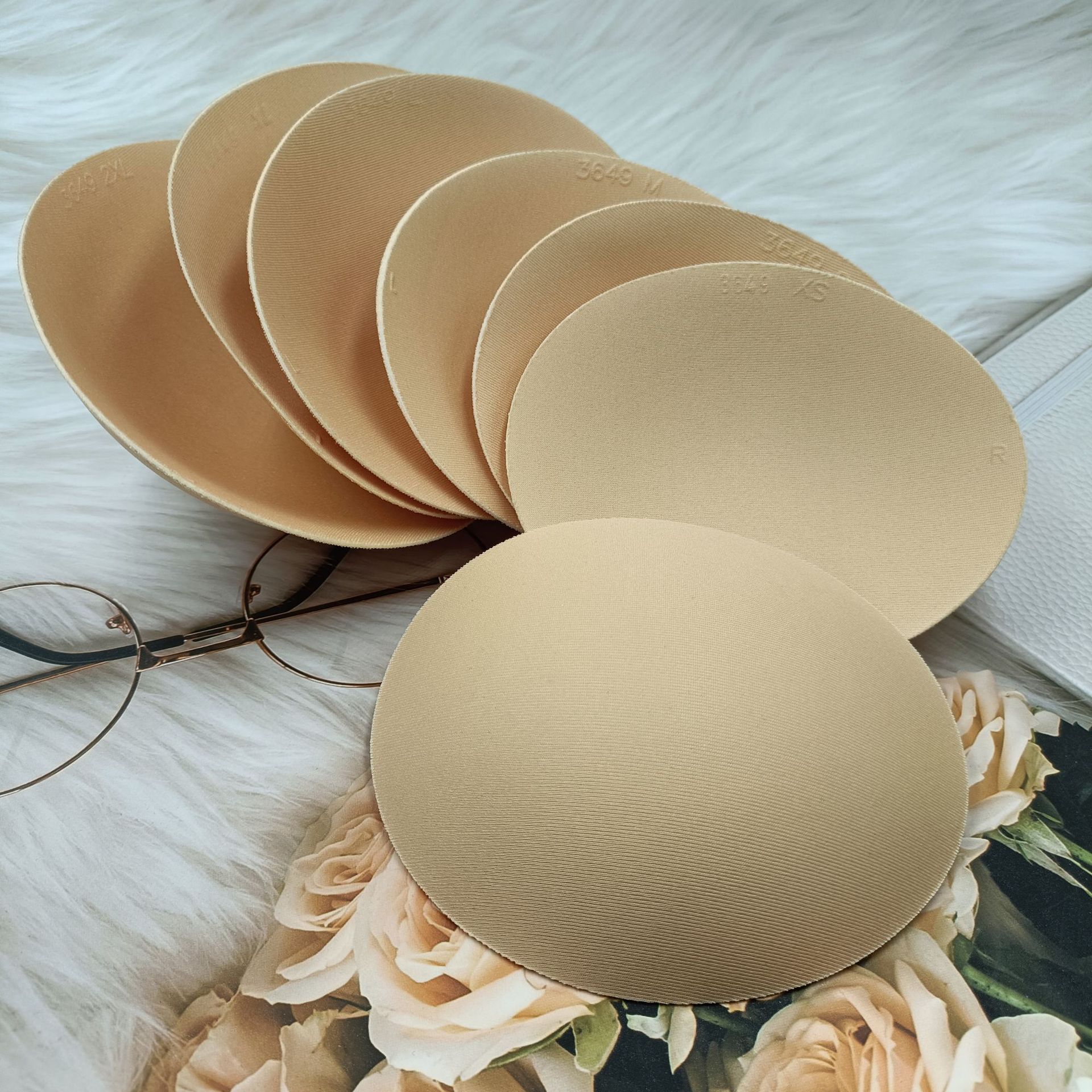 Овальная поролоновая накладка на грудь, йога, спортивный бюстгальтер, купальник, невидимая вставка