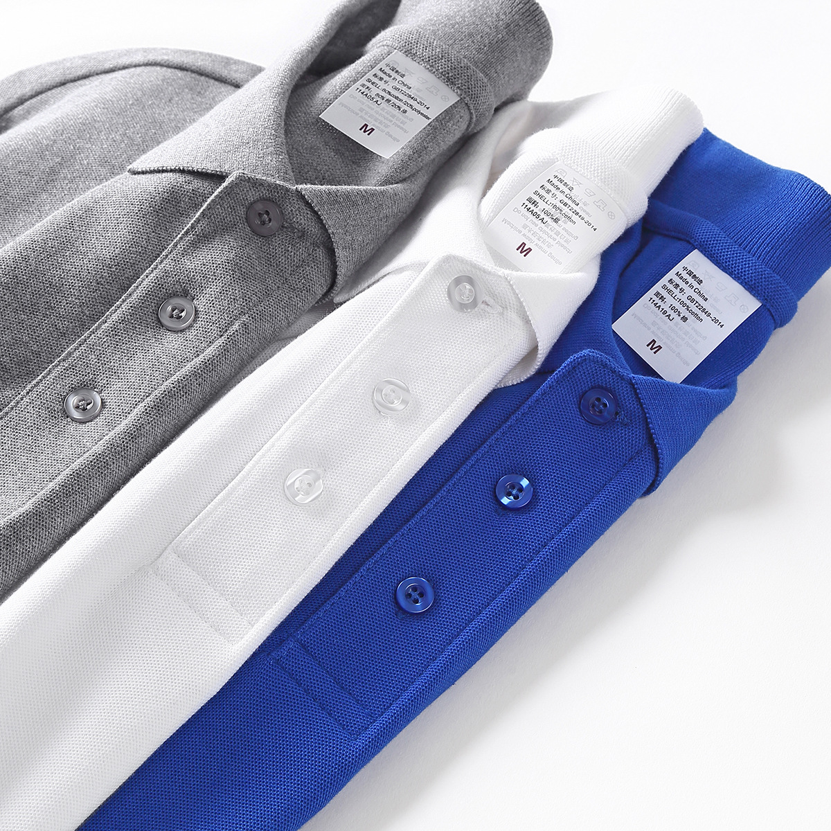 Поло с длинным рукавом из чистого хлопка на весну и осень, свободного кроя, мужская футболка с воротником, однотонная, для работы