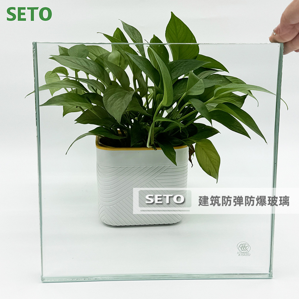 Bulletproof glass strength factory 10-120mm thickness custom building doors and windows bulletproof glass