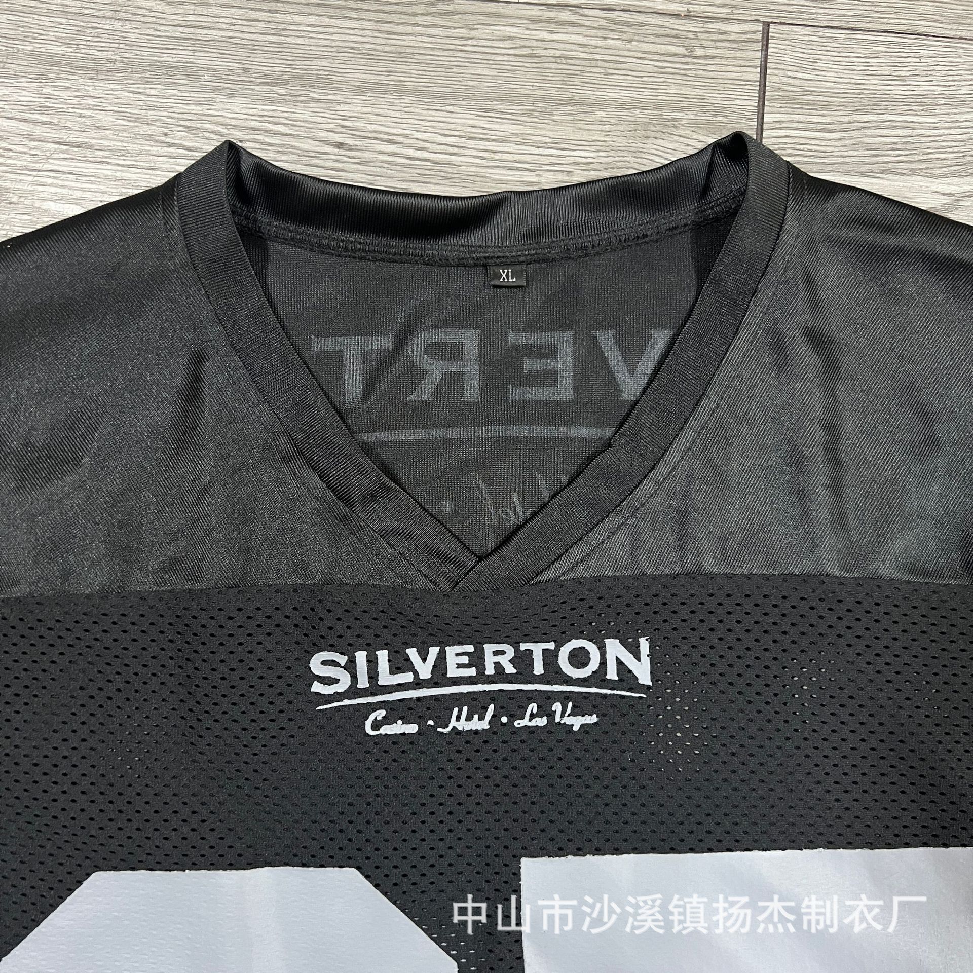 Foreign Trade Factory Customized Hiphop Short-Sleeved Ice Hockey Uniform Hockey V Neck Spliced Softball Uniform Embroidered Jersey Customization