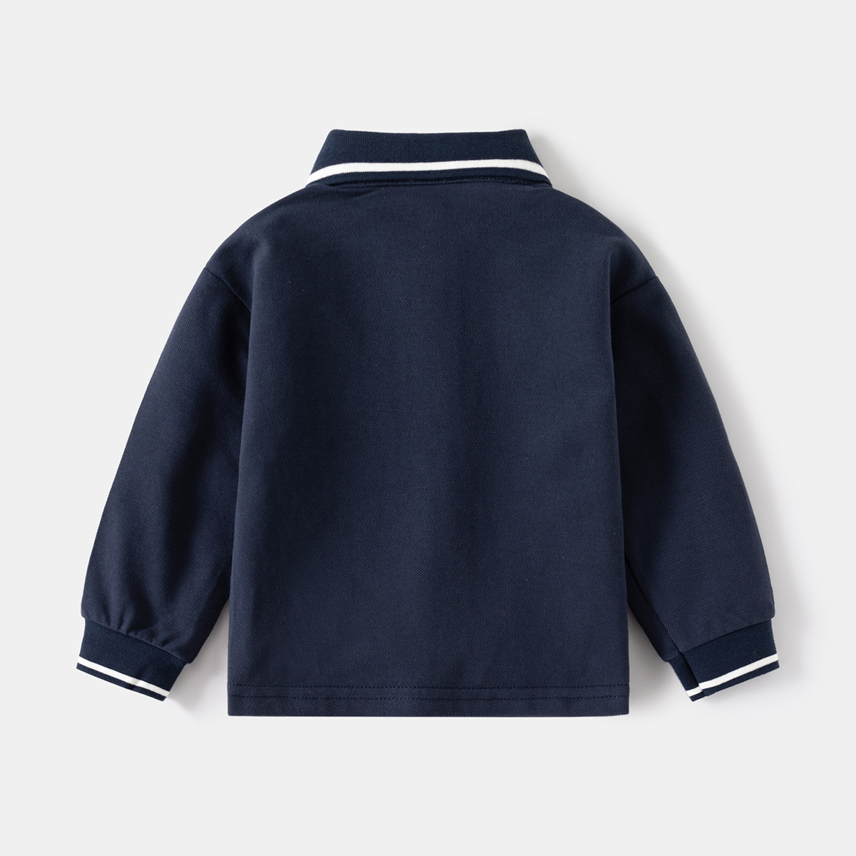 Children's Long-Sleeved T-Shirts 2024 Spring New Boys Polo Shirts Baby Bottoming Lapel Tops Trbottomy Kidsren's Clothing Wholesale