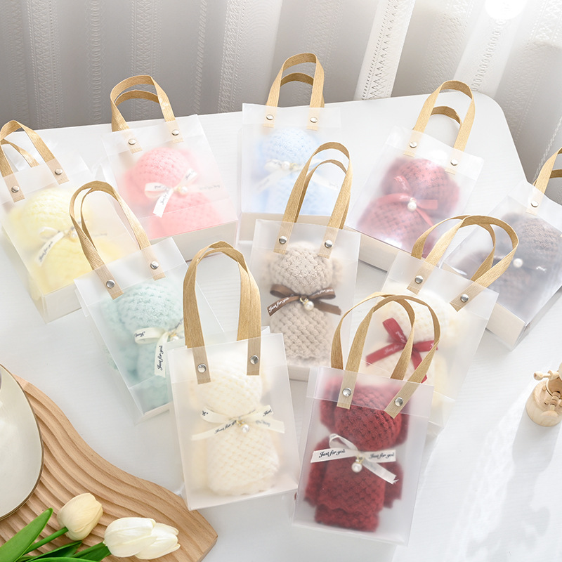 Coral fleece pineapple Pearl bear towel gift small gift 30*30 opening gift welfare gift