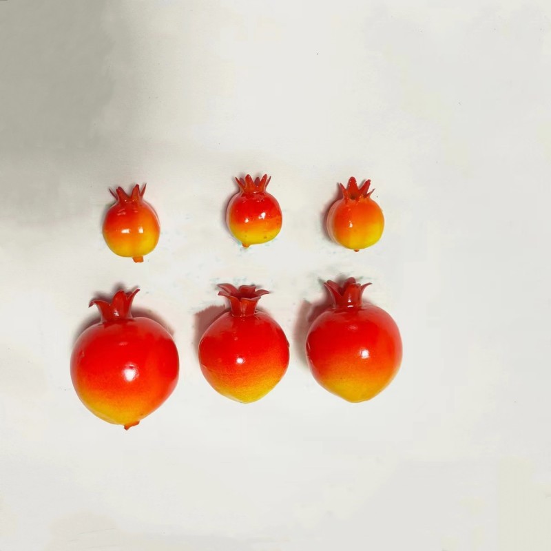 Симуляция фруктов и овощей поддельная гранатовая модель модель для кухни мягкое украшение для окон декорация для фотосъемки пищи
