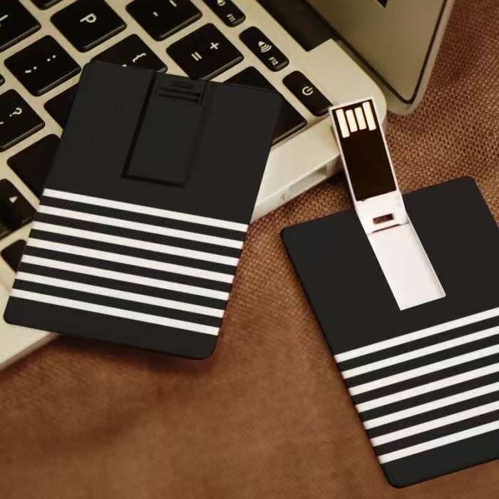 Card USB Flash Drive Wholesale Double-Sided High-Definition Color Printing Logo Pattern Business Card 16g Advertising Cross-Border Gift 32g Promotion 64g