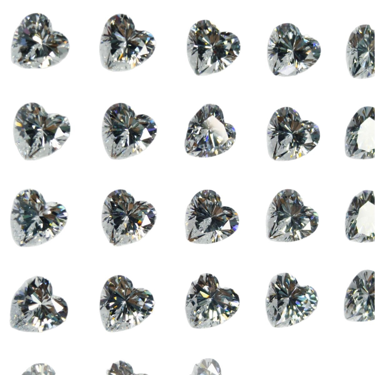 Heart-Shaped Hs Guaitai Material 5Aspg Cut Zircon Cubic Zirconia Loose Stone