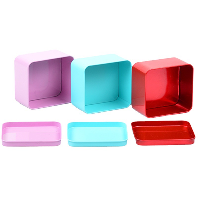 Spot tinplate 85 square iron box color tea box candy box underwear weight loss candy storage box iron box