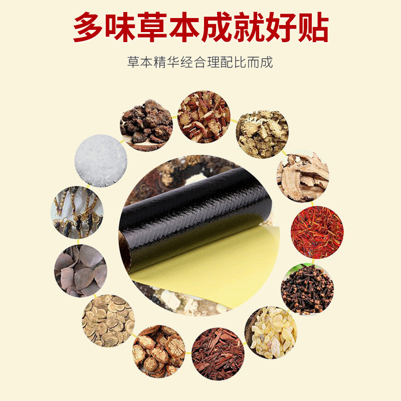 Official Genuine Shengniu Tiger Bone Tendon Pain Removal Plaster Patch Source Lumbar Disc Discomfort Old Black Plaster Manufacturer