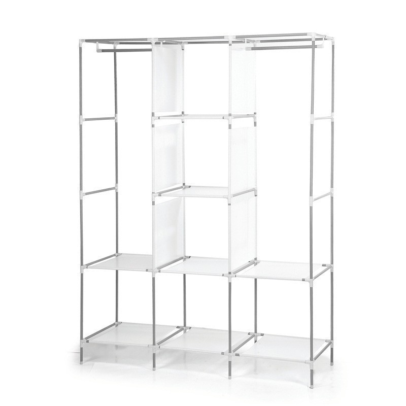 130 Simple Cloth Wardrobe Storage Wardrobe Dustproof Wardrobe Dormitory Reinforced Combination Rental Student Clothes Rack