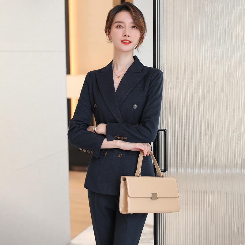 2025 деловая одежда для женщин, корейский стиль, брюки, двухкомпонентная рабочая одежда для ювелирного магазина и недвижимости