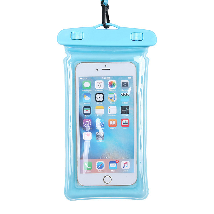 Mobile Phone Waterproof Bag Airbag Mobile Phone Case Touch Screen Universal Swimming Waterproof Mobile Phone Case Hanging Neck Dustproof Bag Underwater Shooting