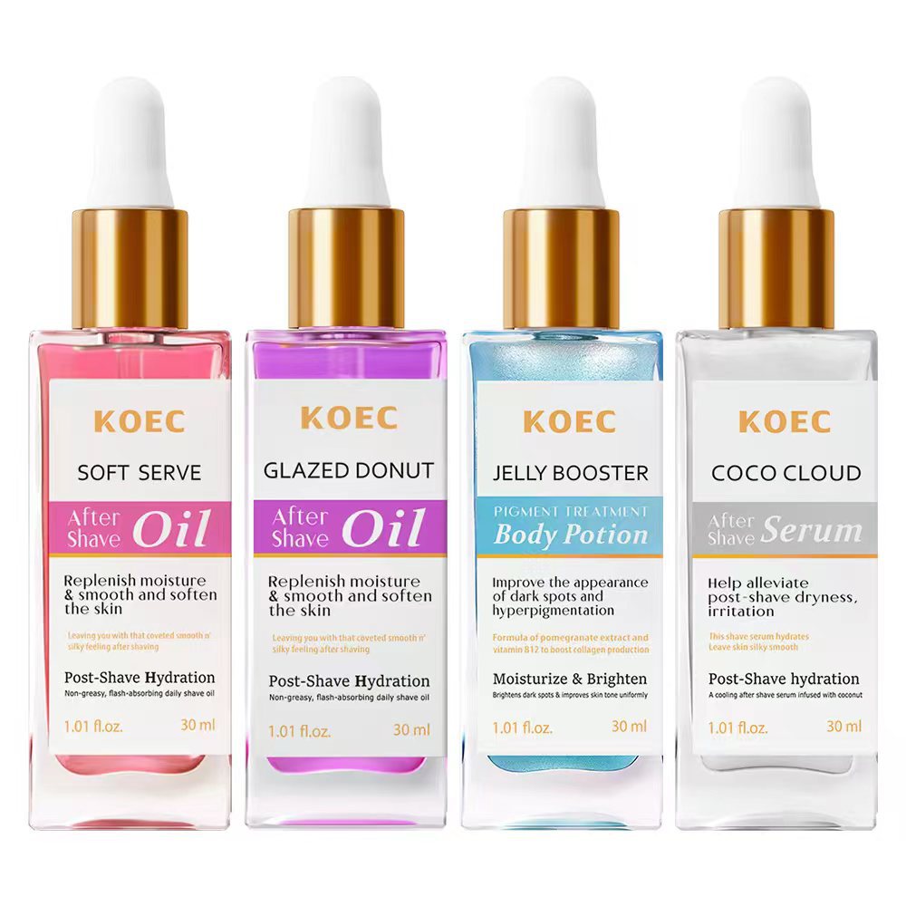 Эфирное масло для ухода за бородой KOEC, увлажняющее масло для массажа тела, оптовая продажа