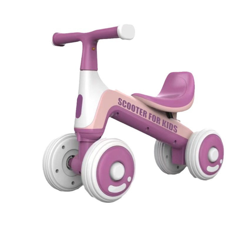 Children's Balance Car 1 to 3 Years Old Baby Walker Girl Boy Without Pedals 2-Year-Old Sliding Four-Wheel Yo-Yo Car