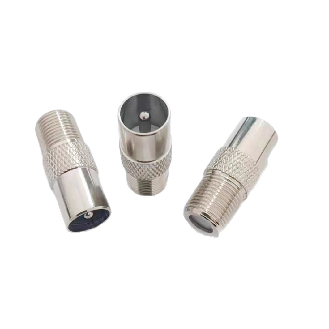 Factory Direct Supply of All-Copper Polished F Female to British Male to Tv Male 9.5 Rf Adapter with Large Quantity Discount