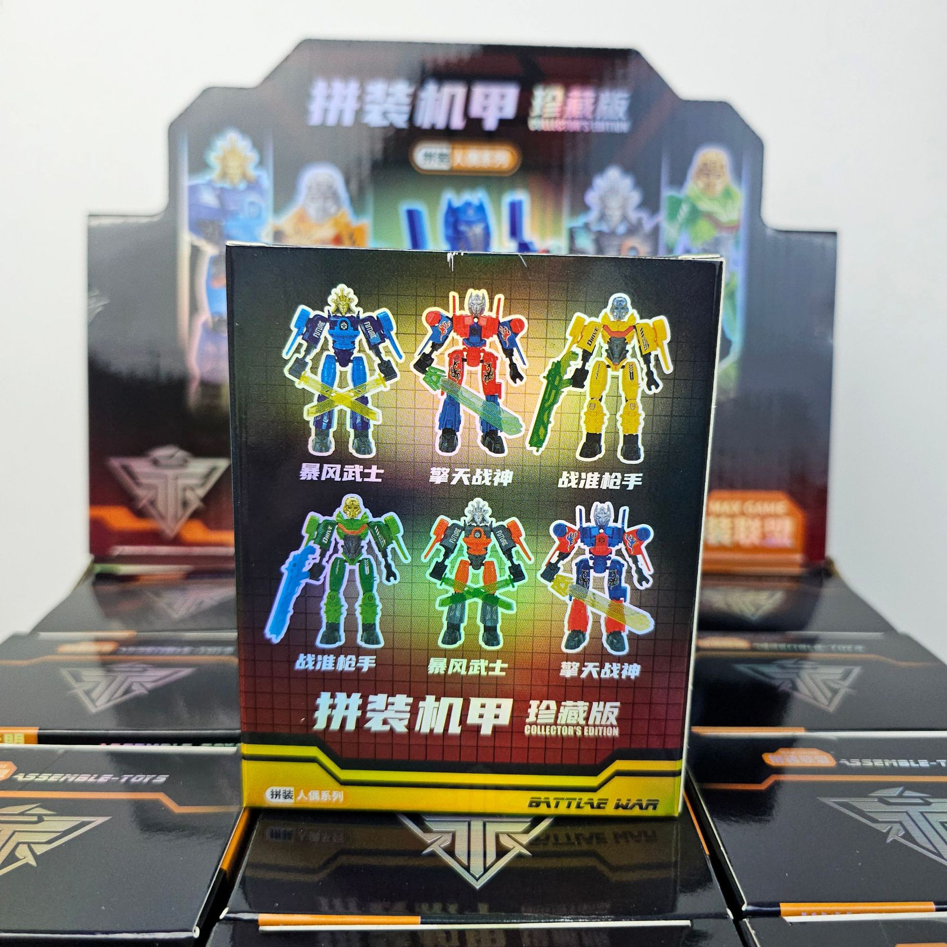 Boy Optimus Deformation Assembled Mecha Blind Box Children Storm Samurai Robot Hand-made Model Toys Small Gifts