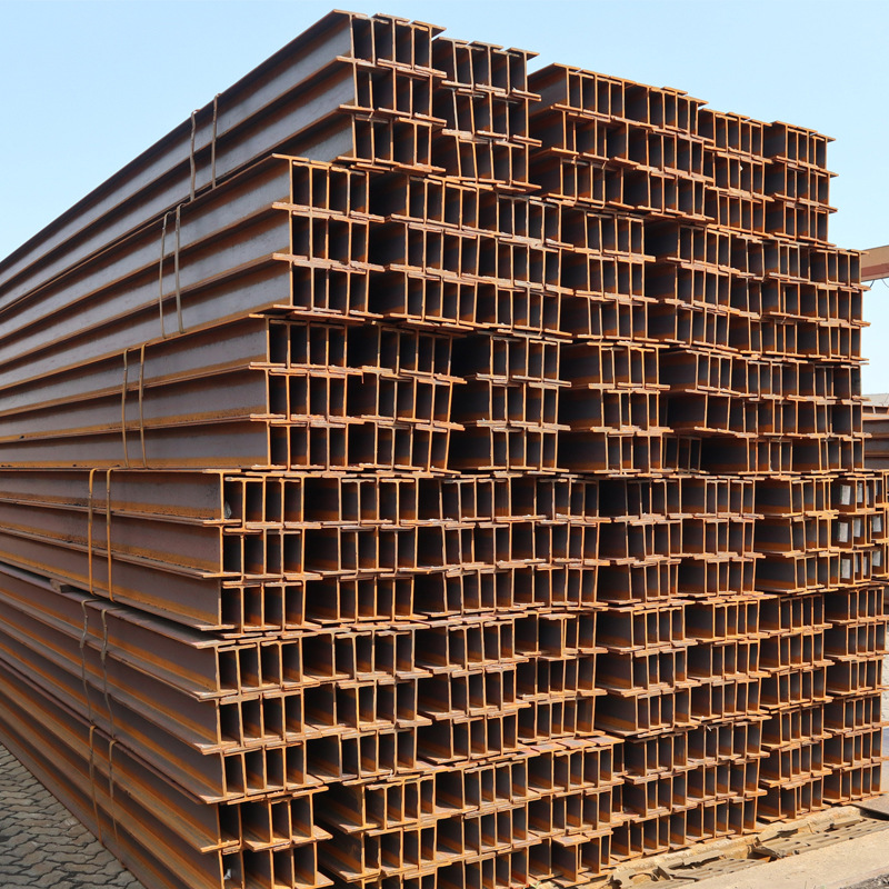 Spot Wholesale Hot-Rolled H-Shaped Steel Q235B I-Beam Q355B/C/D Building Load-Bearing Steel Beam National Standard Ma Steel