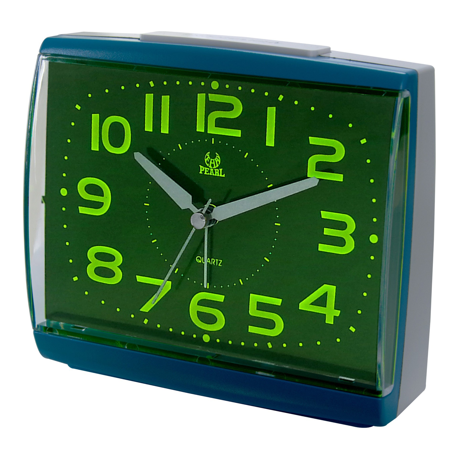 Good pin 4-tone green alarm clock luminous bedside alarm clock smart light control alarm clock mute with snooze